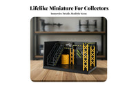 DIY Parking Lot Model Sturdy Car Repair Shop Playset Miniature Traffic Sign Set Indoor Outdoor Use Street Layout Rug Large Size