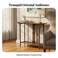 Narrow Altardesign Table Modern Chinese Aesthetic Home Furnishing Meditative-Inspired Slim Shape for Foyer, Living Room