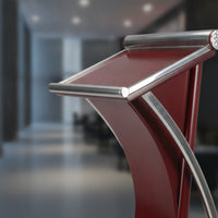 Podium with Slanted Top Modern Reading Desk Lectern Podium Ergonomic Furniture Sturdy for Speakers, Conference Rooms