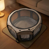 Mesh Feline Maternity Tent Waterproof Foldable Feline Tent Detachable Bottom Pet Shelter Ventilated for Breeding