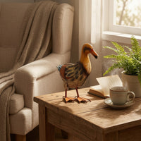 Duck Figurine Textured Duck Statue Realistic for Teachers, Photography, Classroom