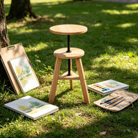 Artist Stool Space-Saving Adjustable Height Stool Versatile Furniture for Painters, Easel Work