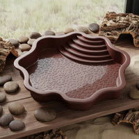 Turtle Bathing Basin Safe Rounded Edges Tortoise Soaking Dish Stepped Amphibious Creature Pool Single-Piece Design for Vivarium