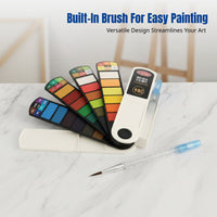 Fan-Shaped Watercolor Paint Set, 24 Colors, Portable Watercolor Kit with Brush, Opaque Watercolor, Student Art Supplies