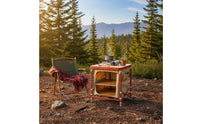 Foldable Camping Storage Table Multifunctional Camping Storage Cabinet Quick Setup Portable Culinary Setup for Barbecues