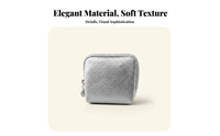 Portable Jewelry Pouch Soft Velvet Lining Mobile Jewelry Case Compact & Lightweight Bracelet Storage Case for Women, Mom, in Handbag, Gifting, Luggage