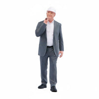 1/18 Construction Worker Figurine high Detailed Hand-Painted Builder Figure Realistic Poses Diorama Accessory for Dioramas
