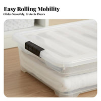 Under-Bed Container Transparent container Underbed Storage Container Large Capacity