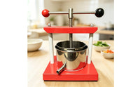 Hand Press with Stainless Steel Basket Countertop Fruit Hand Press Stable for Small Kitchens