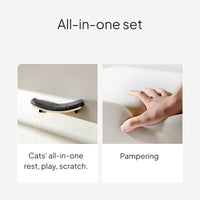 Wall-Mounted Solid Wood Modular Cat Climbing Set