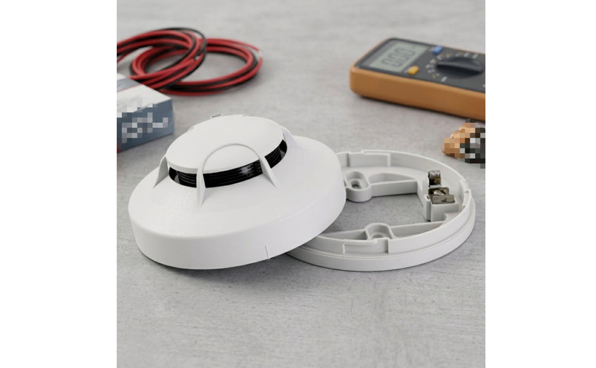 Photoelectric Fire Alarm Early Warning Detection Photoelectric Smoke Sensing Unit Reduces False Alarms Addressable Fire Alarm for, Workplaces