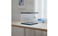 Illuminated Model Figure Display Case Clear Display Box with Lighting Transparent Showcase Snap-Together for Collectors, Hobbyists