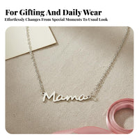 Mama Necklace Elegant Design Mother Necklace Versatile Design for Moms, Moms