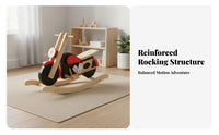 Promotes Active Play Toddler Balance Rocker Solid Wood Toddler Riding Rocker Safe Design Kids Riding Toy Long-Lasting Construction for Toddlers, Preschoolers, Babies 18+ Months, Kindergarten, Daycare Center, Playroom, Nursery