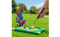 Toy Sports Gear Wagon with Sticks Young Child Golf Set with Cart Detachable for Kids, Young Children
