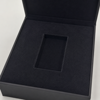 Black Paperboard Gift Box with Lid Customizable for Small Business Packaging