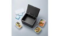 30L Expanded Polypropylene Cooler Box Fitted Lid Insulated Food Box Smooth Textured Rectangular Insulated Container