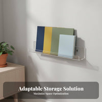 Safeguarding Front Lip Vinyl Disc Holder Minimalist Design Clear Acrylic Display Ledge Multi-Functional Floating Shelf Modern Aesthetic for Music Lovers, Home Decorators, Parents, Kid's Room, Bedroom, from Slidingice, Cafe