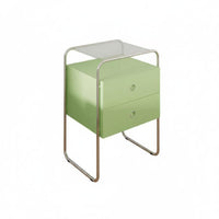 Bauhaus Aesthetic 3-Drawer Nightstand Large Capacity Drawer Cabinet with Cylindrical Frame Strong Load-Bearing Bedside Table Easy to Clean for Design Enthusiasts, Homeowners, Apartment Dwellers, Small Space, Dorm Room, Dormitory, Home Office