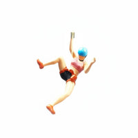 Scene Photography Mountaineering Couple Figures Collectible Mountaineer Figures Detailed Miniature Figure Resin Material