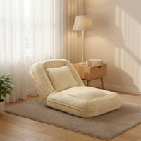 Convertible Floor Sofa Space Saving Foldable Single Sofa Bed Multi-Functional Design Foldable Sleeper Couch for Students, Small Areas, Bedroom