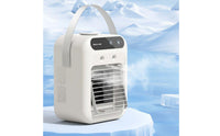 Twin Spray Mist Air Cooler Rapid Cooling Mini Air Cooler Compact Size Misting Fan Lightweight for Students, Office Workers, Dorm Room, Desk