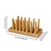 Plate and Lid Organizer Space-Saving Dish Rack with Divider Panels Upright