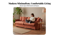 Plush Floor Sofa Japanese & design Couch easy-clean Lounge Chair for Apartment Dwellers, Young Adults, Living Room, study corner, Home Theater