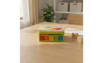 Arithmetic Rod Set Wooden Counting Sticks Set Storage Tin Box Learning Aid for Preschoolers