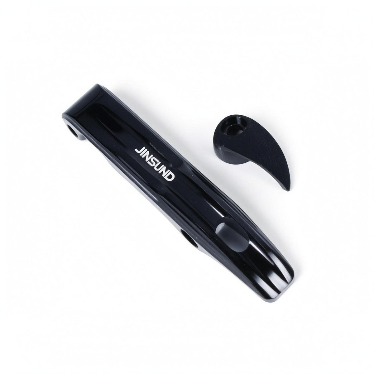 Shiny Finish Aluminum Buckle Cap Set Lightweight Folding Handle Buckle