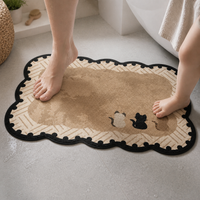Diatomaceous Earth Bath Mat for Bathroom, Kitchen, Toilet, and Entryway - Super Absorbent and Non-Slip