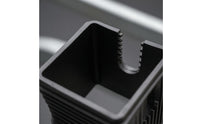 Ribbed Square Tube Reducer Sleeve Stepped Design Plastic Reducer Sleeve Hollow Square Tube Insert