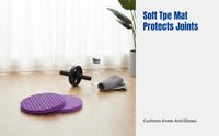 TPE Ab Wheel Slide Pad, Non-Slip Plank Support Mat, Soft Knee & Elbow Protection