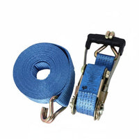 Long-Lasting Double Hook Ratchet Strap Wear Resistant Ratchet Tie-down Strap Easy to Use for Truck Drivers, Movers, Moving, Towing