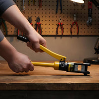 Heavy Duty Manual Hydraulic Crimping Tool Non-Slip Crimping Tool with Hexagonal Head Long-Lasting Hydraulic Crimper Sturdy for Electricians, Electrical Work