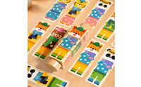 100 Pieces Early Learning Rotating Creature Blocks Cognitive Training Dress up Creature Blocks CPC Certified Fine Movement Skills for Toddlers