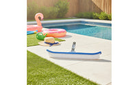 Curved Pool Brush Long-Lasting Pool Brush with Aluminum Back Deep Clean