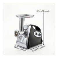 Compact Electric Meat Grinder Easy to Clean Meat Grinder with Sausage Stuffer Portable Appliance Allall-Purpose for Home Cooks