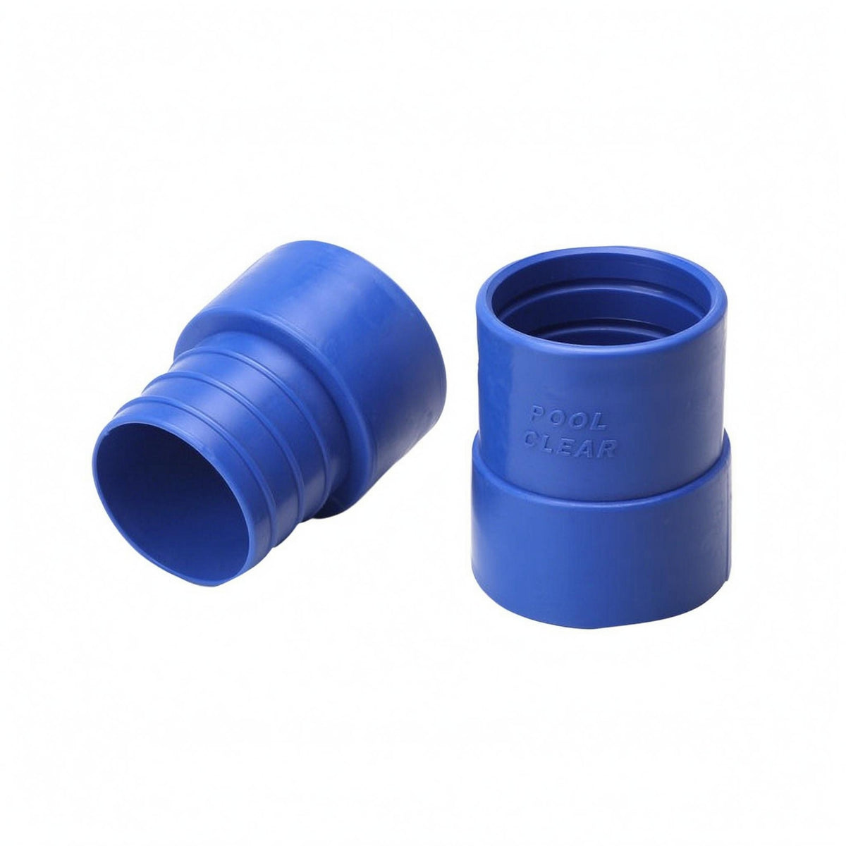 Stepped Ribbed Hose Connector 2-Inch Cylindrical Adapter Fitting Sturdy Plastic