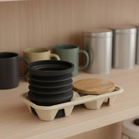 Silicone Coffee Bean Container Wooden Lid Cleaning Bellows Easy To Use Coffee Bellows for Baristas, Home Kitchen, Cafe