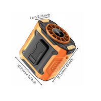 Hands-Unrestricted Design Waist Clip Fan Compact and Lightweight Portable Belt Fan Rechargeable for Outdoor Workers, Fishermen, Camping