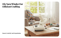 Portable Hand-Crank Yarn Winder Easy to Use Manual Yarn Ball Winder Low Noise Knitting Supply Time Saving for Knitters, Crocheters, Crafters