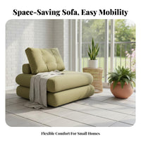 Minimalist Design plush Single-Seater Sofa Movable CumulusShaped Armchair Cream visual appeal Indoor Furnishing Soft Upholstery for Apartment Dwellers, telecommuting Workers, Living Room, Balcony, perusing corner, Home Office