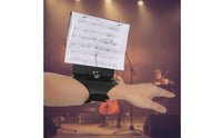 Flute Lyre with Wrist Strap Portable Flute Lyre with Flip Folder Marching Band Flip Folder Elastic for Outdoor Performances
