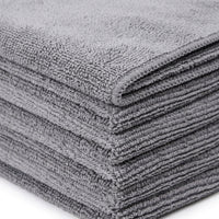 250 GSM Microfibre Cloth, 5-Pack Highly Absorbent Microfibre Towel, 30x30cm Soft Lint Plain Rags for Kitchen, Car and General Cleaning