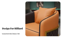 Comfortable High spinerest Billiards Viewing Sofa Wear-Resistant Upholstery Billiards Viewing Armchair Sturdy Metal Frame viewer Seat long-lasting Construction for Billiard Participants, Club Owners, Game aficionados, Sports Bar, Home Theater