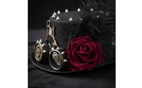 Hat with Goggles Halloween Steampunk Hat Unisex Headwear for Cosplayers, Costume Parties