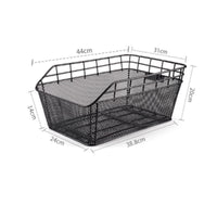 Cycle Rear Basket Metal Transport Accessory Mesh Design for Cycling