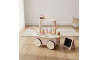 Ice Cream Role Play Cart Colorful Wooden Ice Cream Cart Educational Plaything for Kids