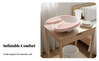 Easy to Inflate and Deflate Inflatable Shampoo Basin Space Saving Inflatable Shampoo Tray Lightweight for Elderly, In Bed, Home